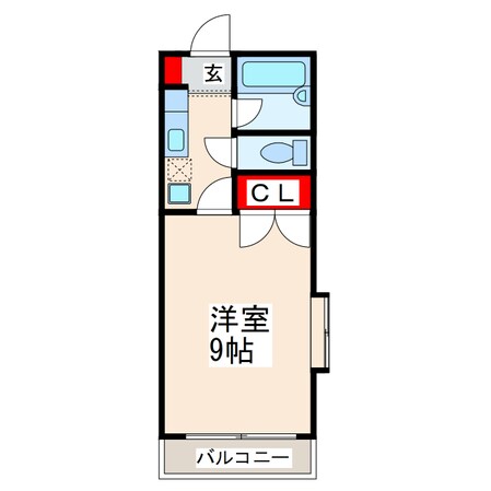 カナルドゥ水前寺Ⅱの物件間取画像